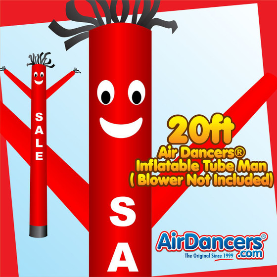 Red Sale Air Dancers® Inflatable Tube Man 20ft by AirDancers.com