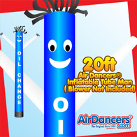 Blue White Oil Change Air Dancers® Inflatable Tube Man 20ft