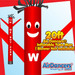 Red We Buy Cars Air Dancers® Inflatable Tube Man 20ft by AirDancers.com