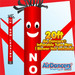 Red Now Leasing Air Dancers® Inflatable Tube Man 20ft by AirDancers.com
