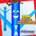 Blue Tax Services Air Dancers® Inflatable Tube Man 20ft by AirDancers.com