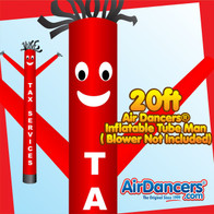 Red Tax Services Air Dancers® Inflatable Tube Man 20ft by AirDancers.com