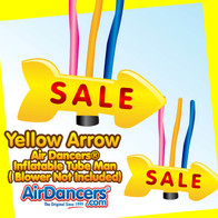 Yellow Sale Giant Arrow Air Dancers® Inflatable Tube Man 20ft 