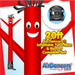 Red Air Dancers® inflatable tube man and Blower complete combo set by AirDancers.com