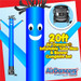 Blue Air Dancers® inflatable tube man & Blower Set 20ft