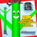 Green Air Dancers® inflatable tube man & Blower Set 20ft
