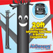 Black Air Dancers® inflatable tube man & Blower Set 20ft