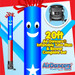 Puerto Rico Flag Air Dancers® inflatable tube man & Blower Set 20ft