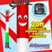 Italian Flag Air Dancers® inflatable tube man & Blower Set 20ft