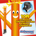 Orange Air Dancers® Inflatable Tube Man & Blower 10ft Set by AirDancers.com