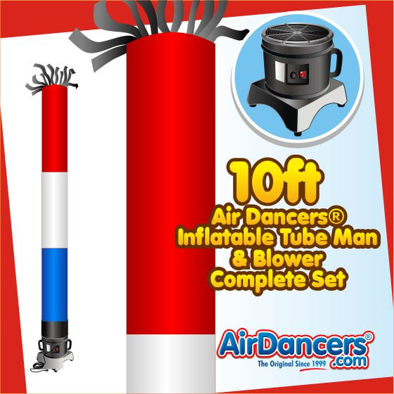 RWB Tube Air Dancers® Inflatable Tube Man & Blower 10ft Set