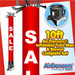 Red SALE Tube Air Dancers® Inflatable Tube Man & Blower 10ft Set by AirDancers.com