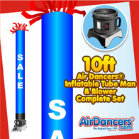 Blue Sale Tube Air Dancers® Inflatable Tube Man & Blower 10ft Set by AirDancers.com
