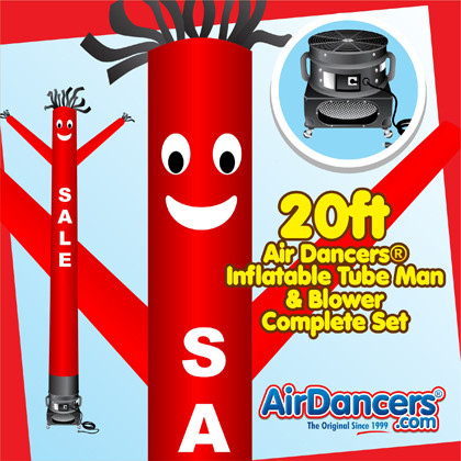 Red Sale Air Dancers® inflatable tube man & Blower Set 20ft