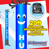 Blue White Huge Sale Air Dancers® inflatable tube man & Blower Set 20ft