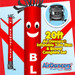 Red Blowout Sale Air Dancers® inflatable tube man & Blower Set 20ft