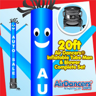 Blue Auto Sale Air Dancers® inflatable tube man & Blower Set 20ft