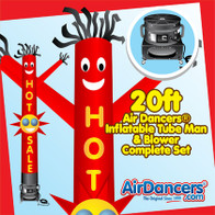 Red Hot Sale Sun Shape Air Dancers® inflatable tube man & Blower Set 20ft