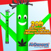 Green Marijuana Air Dancers® Inflatable Tube Man 20ft by AirDancers.com