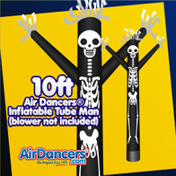 Halloween Skeleton Air Dancers® Inflatable Tube Man Attachment 10ft