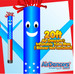 American Flag Air Dancers® Inflatable Tube Man 20ft by AirDancers.com