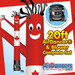Canadian Flag Themed USA Air Dancers® inflatable tube man and Blower Complete Set by AirDancers.com