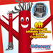 Red Air Dancers® Inflatable Tube Man & Blower 6ft Set