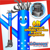 American Flag Air Dancers® Inflatable Tube Man & Blower 6ft Set