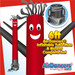 Red & Black Air Dancers® Inflatable Tube Man & Blower 6ft Set