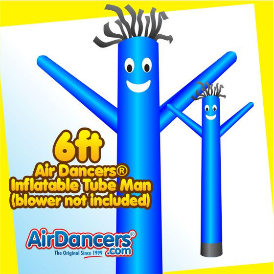 Blue Air Dancers® Inflatable Tube Man 6ft by AirDancers.com