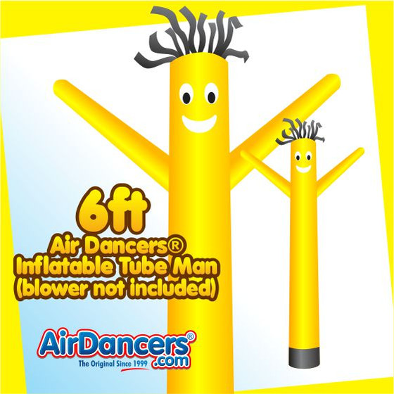Yellow Air Dancers® Inflatable Tube Man 6ft by AirDancers.com