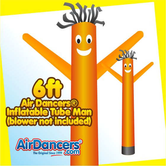 Orange Air Dancers® Inflatable Tube Man 6ft by AirDancers.com