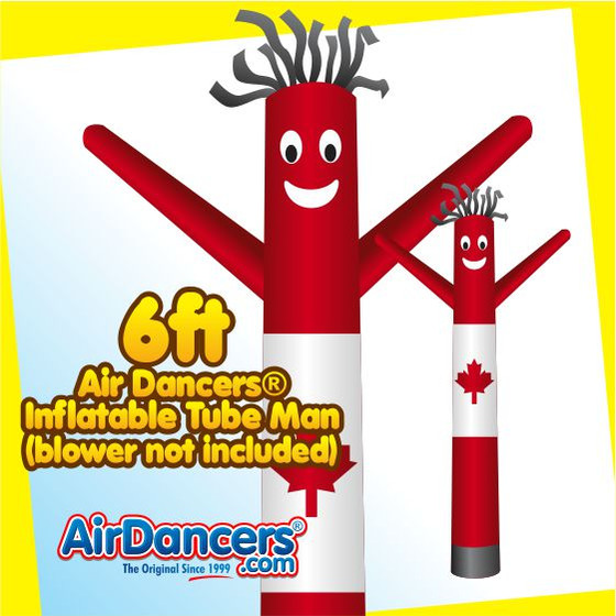 Canadian Flag Air Dancers® Inflatable Tube Man 6ft