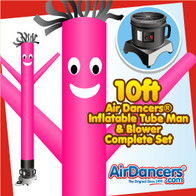 Pink Air Dancers® Inflatable Tube Man & Blower 10ft Set
