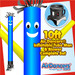 Blue with Yellow Arms Air Dancers® Inflatable Tube Man & Blower 10ft Set
