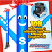 Blue Sale with White Letters Air Dancers® Inflatable Tube Man & Blower 10ft Set