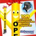 Yellow Open House Air Dancers® Inflatable Tube Man & Blower 10ft Set