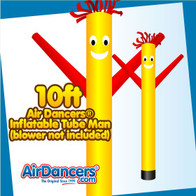 Yellow Red Air Dancers® Inflatable Tube Man 10ft Attachment