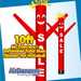 Red SALE Air Dancers® Inflatable Tube Man 10ft Attachment