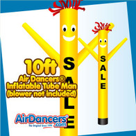 Yellow SALE Air Dancers® Inflatable Tube Man 10ft Attachment