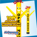 Yellow OPEN HOUSE Air Dancers® Inflatable Tube Man 10ft