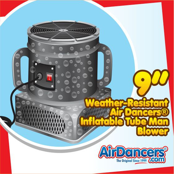 Air Dancers® Inflatable Tube Man Weather Resistant Blower - 9inch Diameter