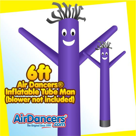 Purple Air Dancers® Inflatable Tube Man 6ft