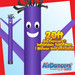 Purple Air Dancers® Inflatable Tube Man 20ft
