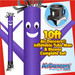 Purple Air Dancers® Inflatable Tube Man & Blower 10ft Set
