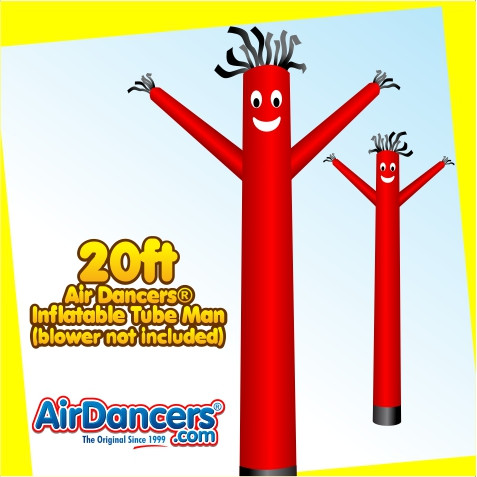 Red Air Dancers® Inflatable Tube Man 20ft by AirDancers.com