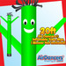 Green Air Dancers® Inflatable Tube Man 20ft by AirDancers.com