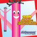Pink Air Dancers® Inflatable Tube Man 20ft by AirDancers.com