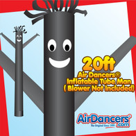 Black Air Dancers® Inflatable Tube Man 20ft by AirDancers.com