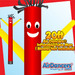 Red Yellow Air Dancers® Inflatable Tube Man 20ft by AirDancers.com